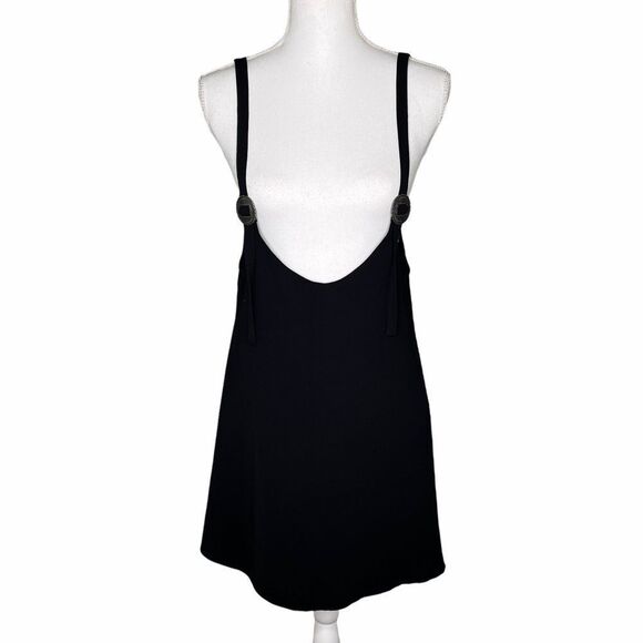 Snidel black overall dress / size F (probably a small/medium) - Picture 1 of 7